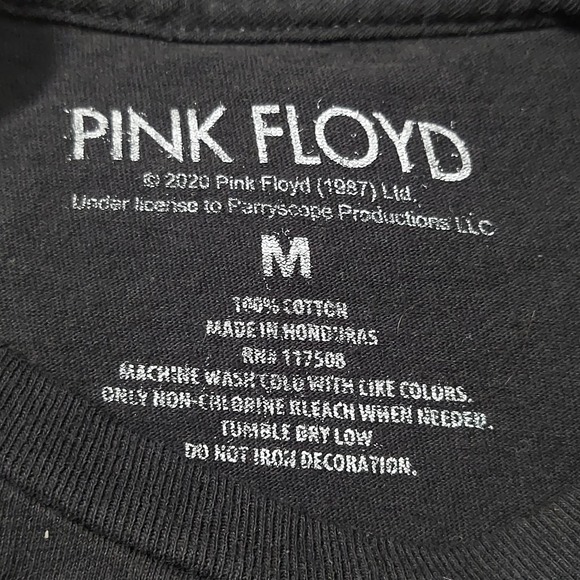 Pink Floyd Shirt Mens Medium Dark Side Of The Moon Album Prism Black SS Tee - Picture 4 of 6
